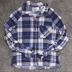 Passport button-down plaid shirt